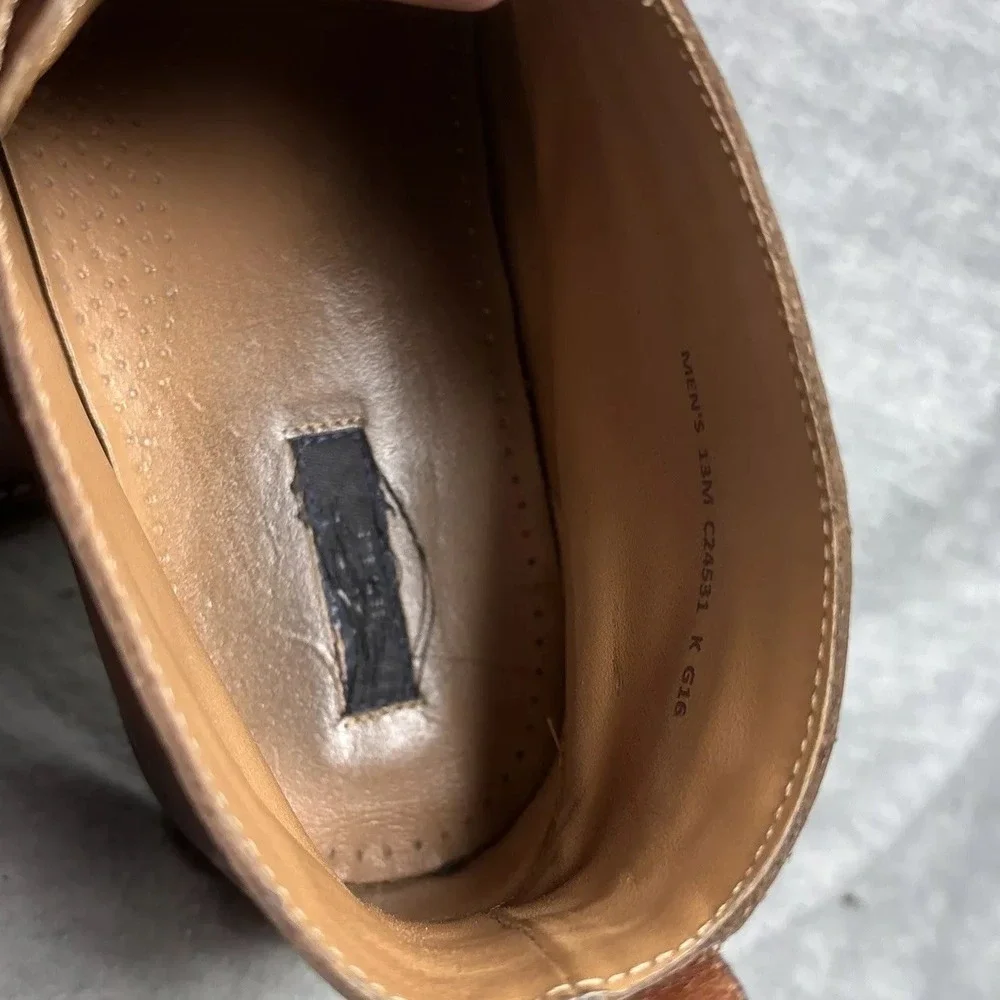 Cole Haan Chukka Men's‎ 13 Brown Leather Goodyear Welt GYW Stacked Heel C24531
